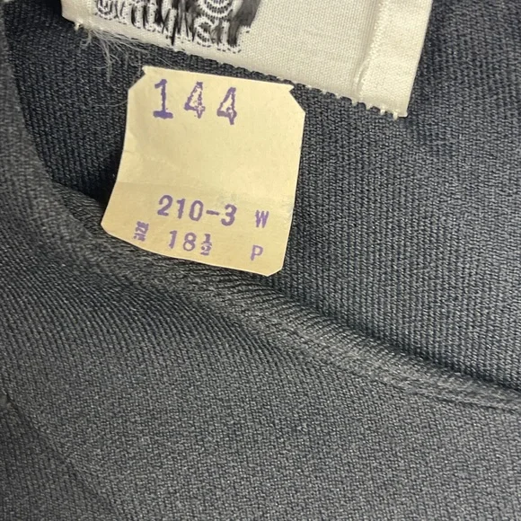 Puritan Forever Young Black Vintage Sheath Dress Sheer Sleeves Rhinestone Collar - Picture 13 of 13